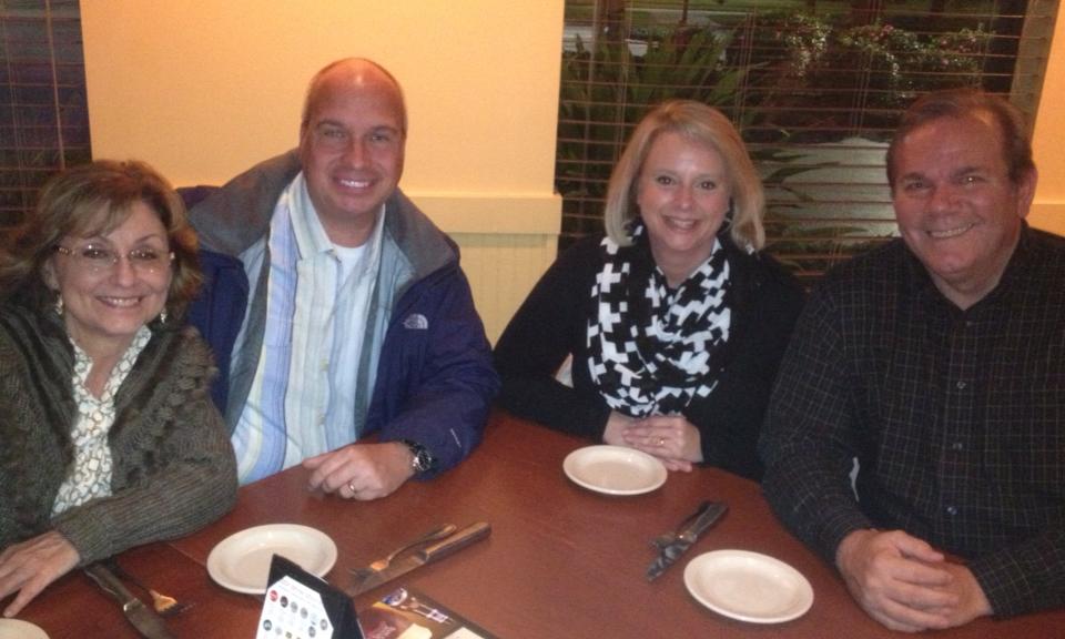 2014 February - Pre-Board meeting dinner (Karen Knapp, Thom Epsky, Heather Mitchell, Jim Vojcsik)