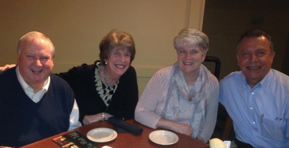 2014 February - Pre-Board meeting dinner (Michael Kint, Connie Hodges, Diana Baker, Ray Salazar)