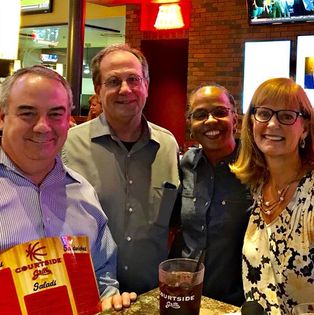 2018 Board and CEO dinner (Jeff Hayward, Ted Granger, Katrina Rolle, Eileen Boyle)