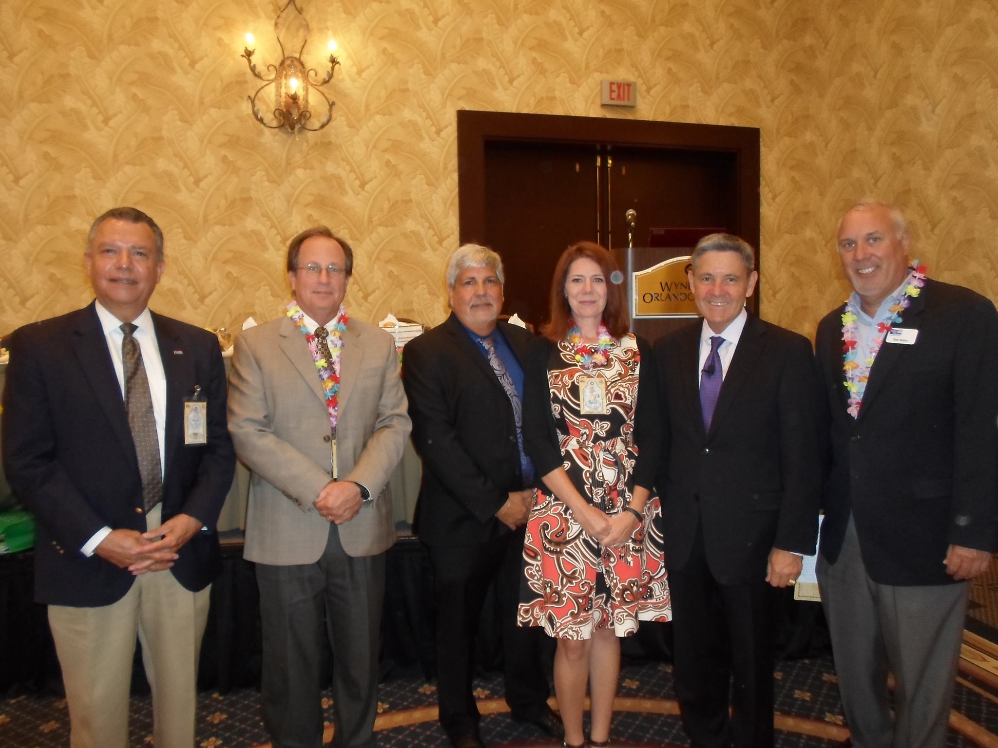 2013 UWOF Staff Leaders Conference (Ray Salazar, Ted Granger, Adrian Laffitte, Susan McGrath, NASA Kennedy Space Center Director Bob Cabana (keynote speaker), Rob Rains